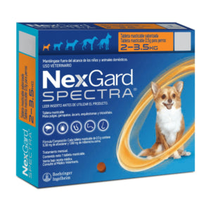 NexGard Spectra 2-3.5 kg - Antiparasitario para Perros (Caja x1)