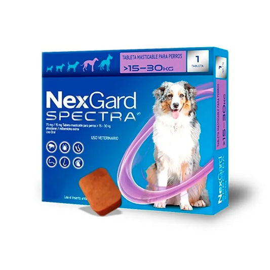 NexGard Spectra 15-30 kg - Antiparasitario para Perros (Caja x1)